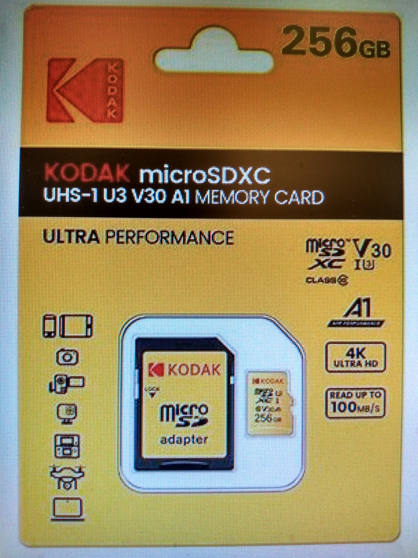 KODAK 256GB MIRCO SDHC MEMORY CARD